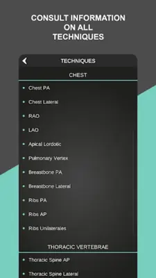 RX - Radiographic Positioning android App screenshot 2